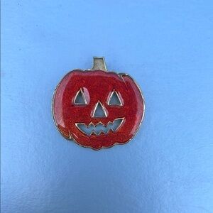 Red and Gold Pumpkin Pendant